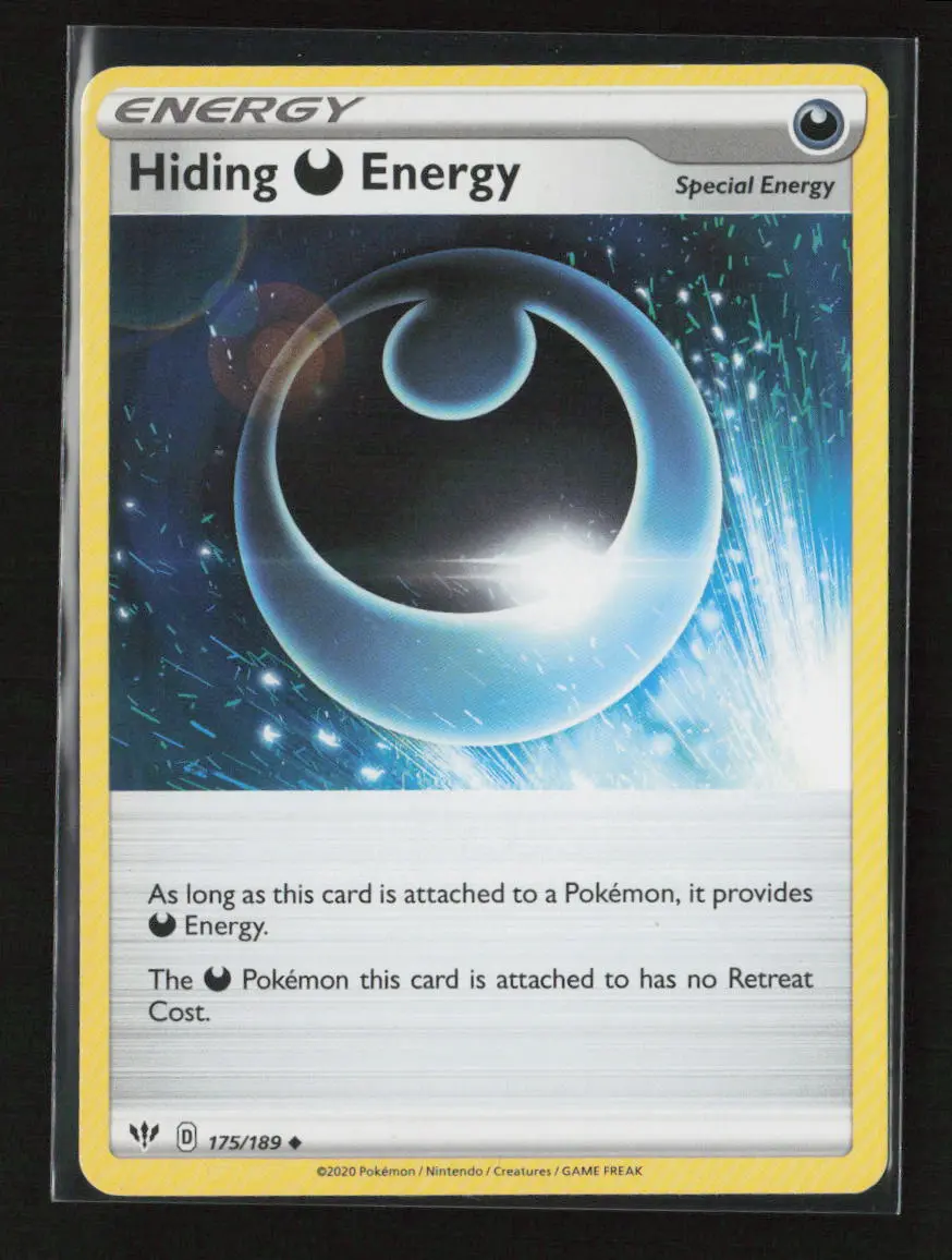Hiding D Energy Uncommon Swsh03: Darkness Ablaze 175/189 Lp 1