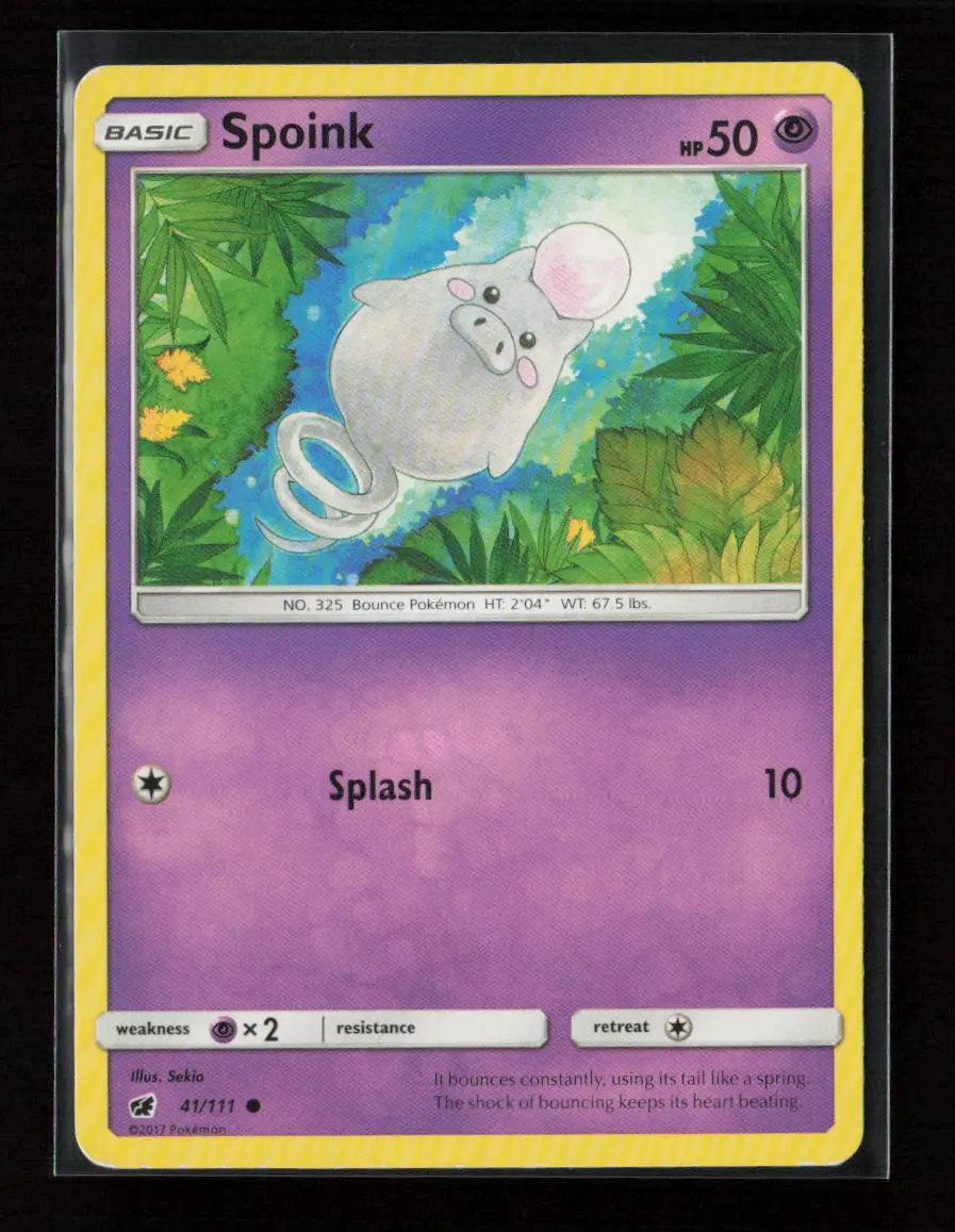 Spoink Common Sm - Crimson Invasion 41/111 Lp 1