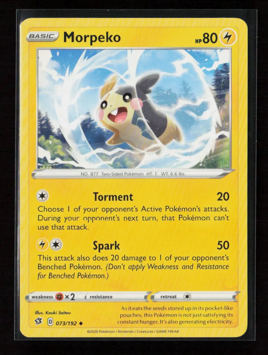 Morpeko Uncommon Swsh02: Rebel Clash 073/192 Lp 1