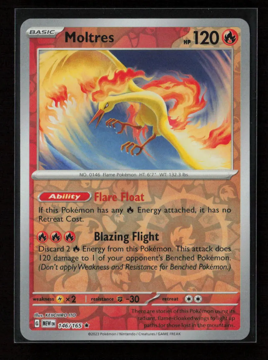 Moltres Rare Sv: Scarlet & Violet 151 146/165 Nm 1