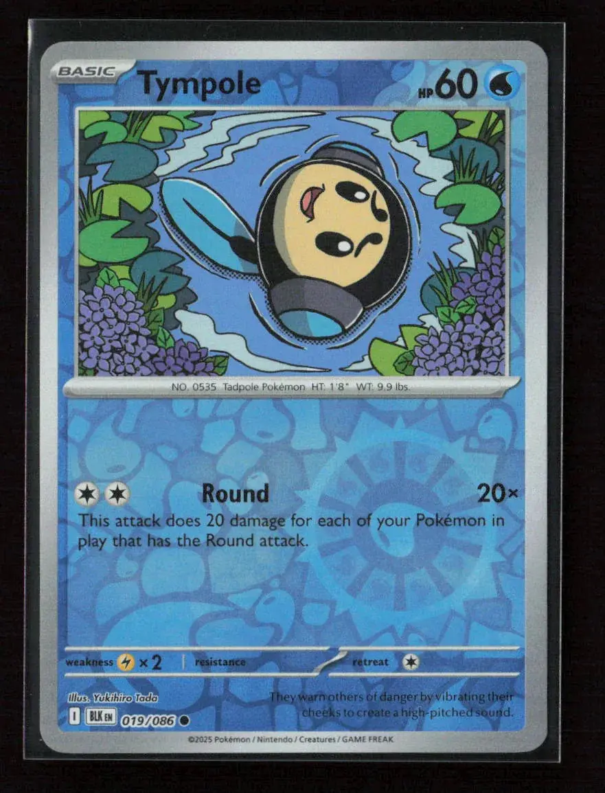 Tympole Common Sv: Black Bolt 019/086 Nm 1