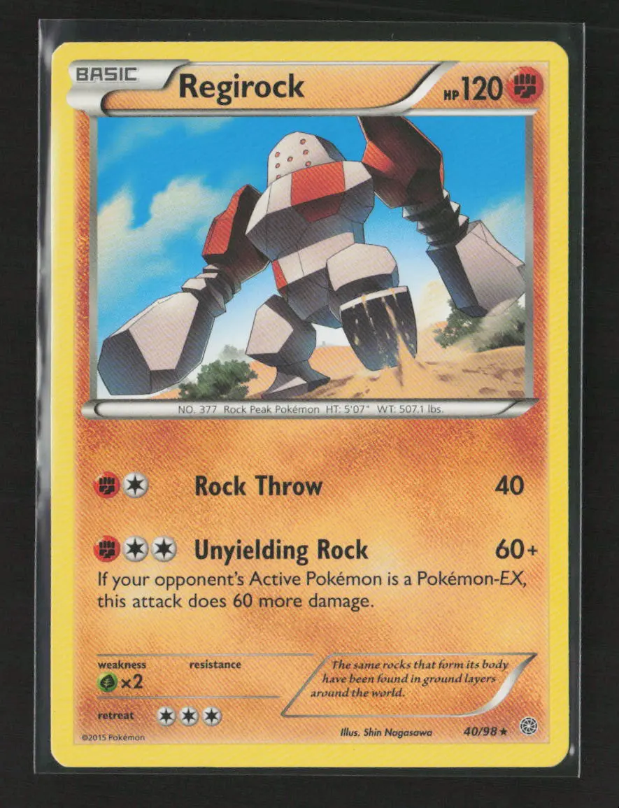 Regirock Rare Xy - Ancient Origins 40/98 Lp 1