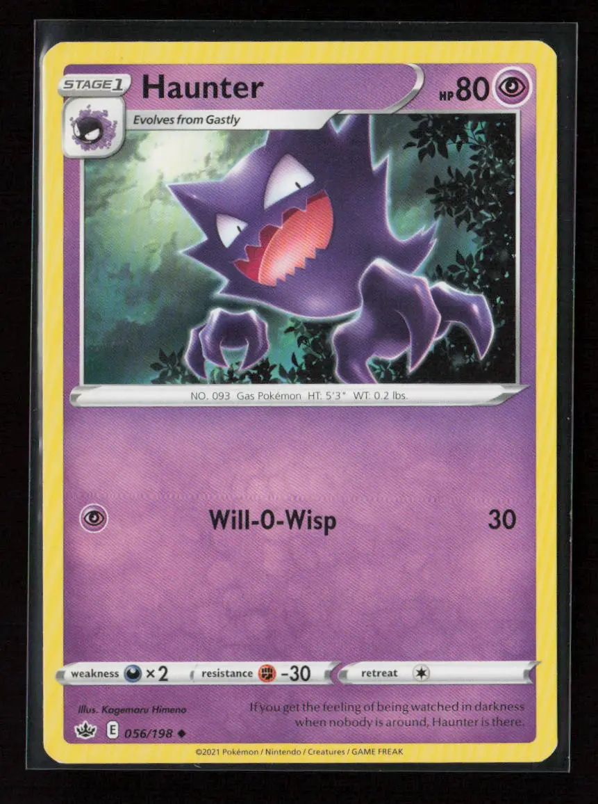Haunter Uncommon Swsh06: Chilling Reign 056/198 Lp 1