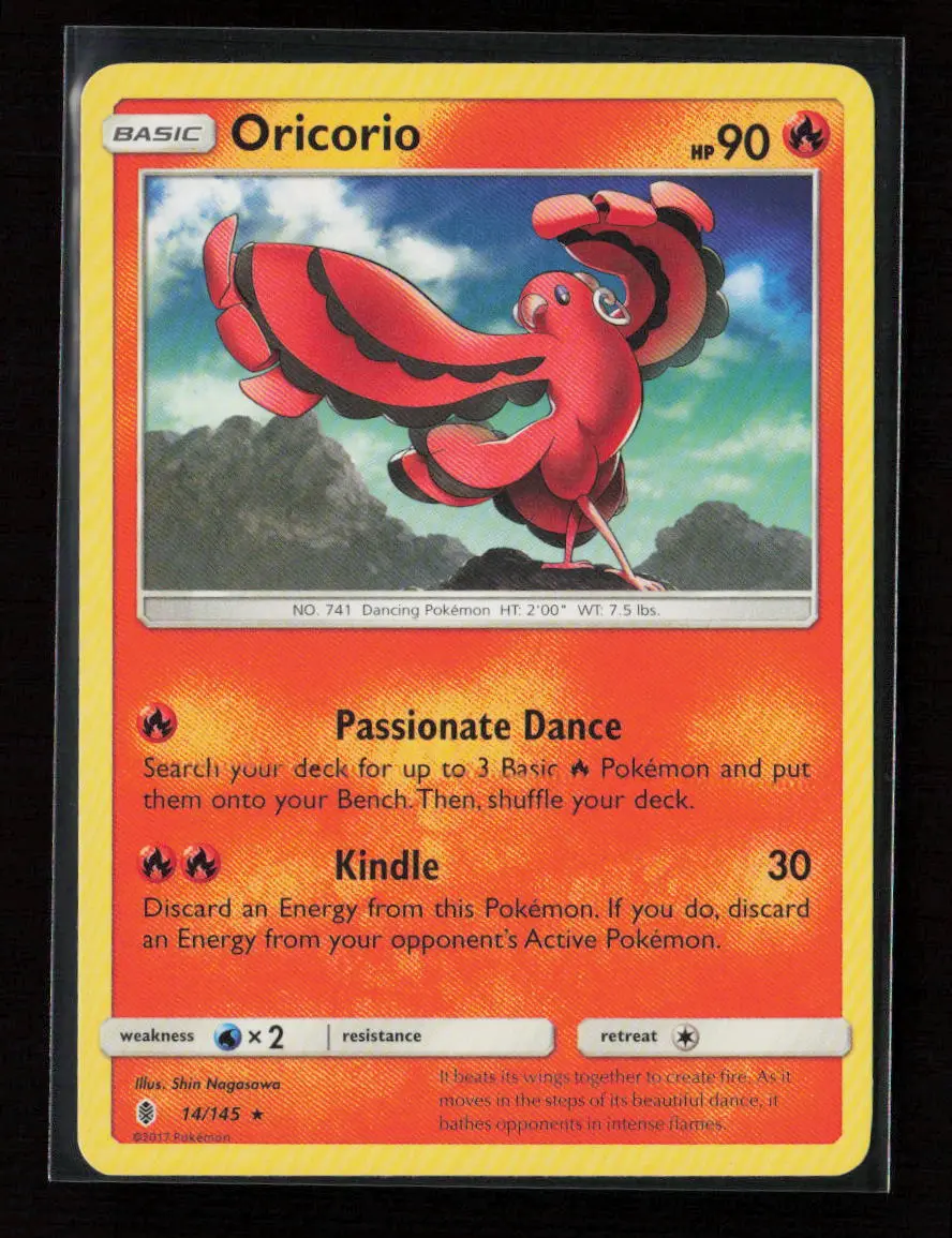 Oricorio (14) Rare Sm - Guardians Rising 14/145 Lp 1
