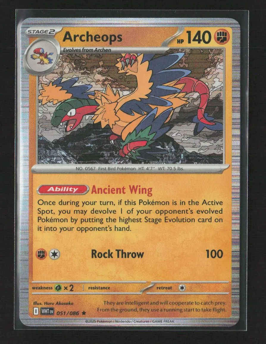 Archeops Rare Sv: White Flare 051/086 Nm 1