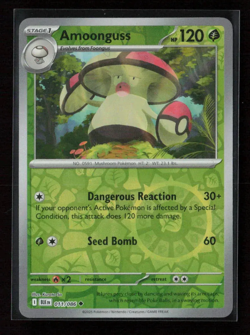 Amoonguss Uncommon Sv: Black Bolt 011/086 Nm 1