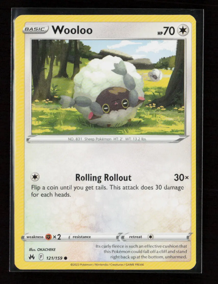 Wooloo Common Crown Zenith 121/159 Lp 1