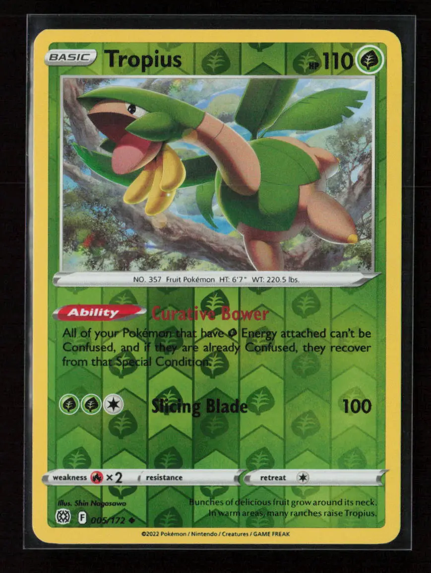 Tropius Uncommon Swsh09: Brilliant Stars 005/172 Nm 1