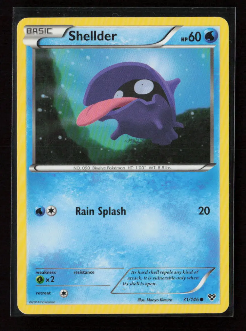 Shellder Common Xy Base Set 31/146 Lp 1