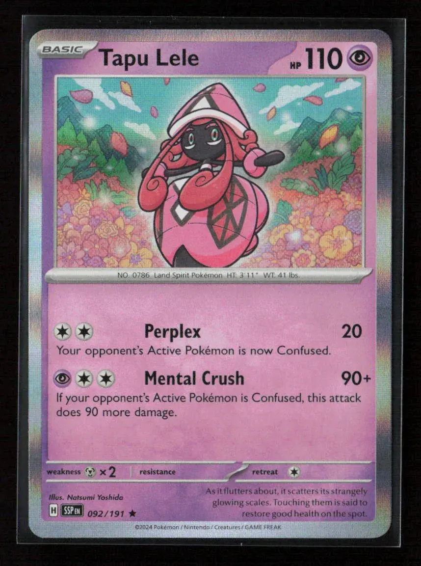 Tapu Lele Rare Sv08: Surging Sparks 092/191 Nm 1
