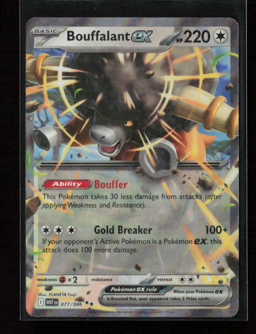 Bouffalant Ex Double Rare Sv: White Flare 077/086 Nm 1