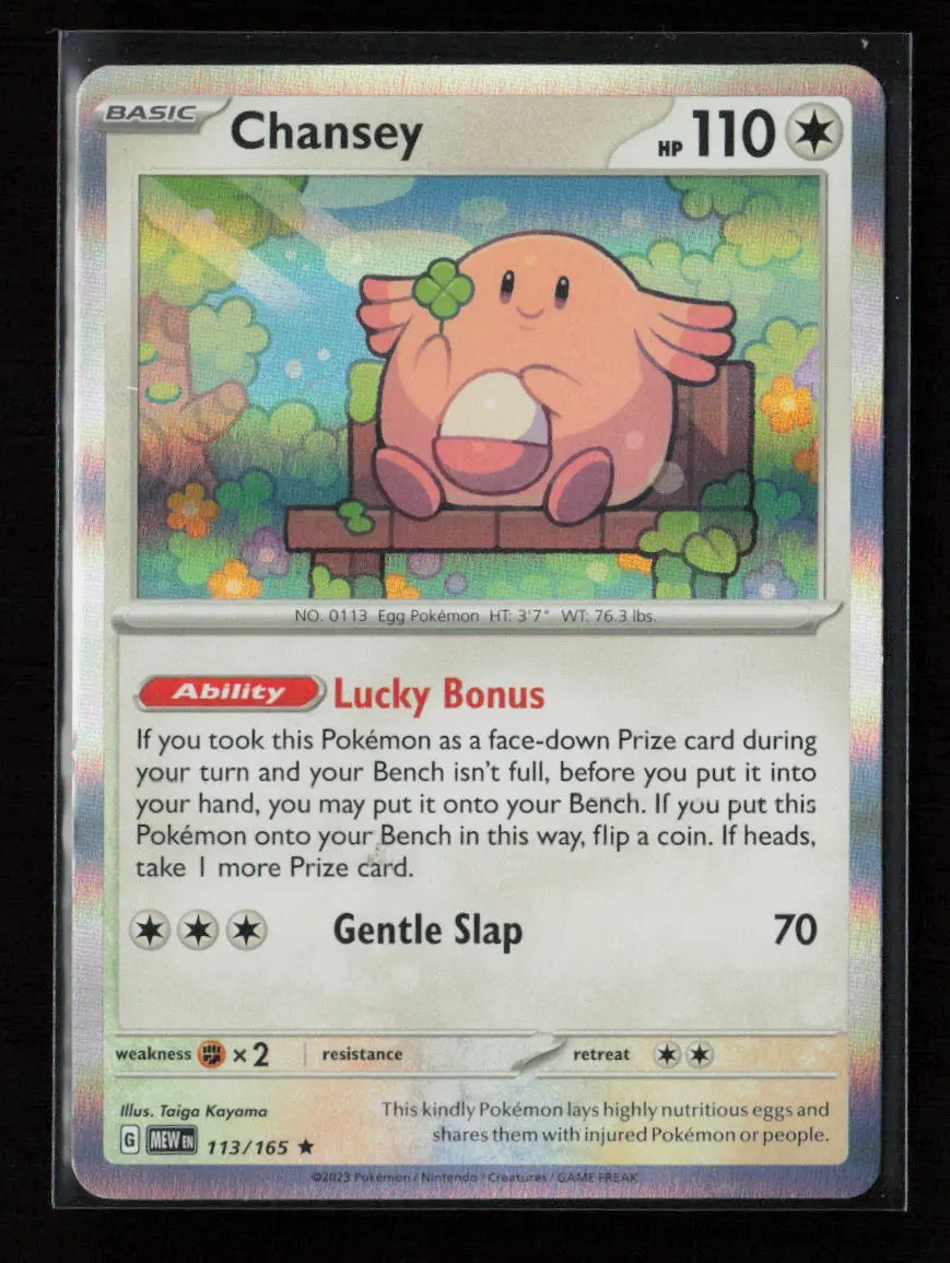 Chansey Rare Sv: Scarlet & Violet 151 113/165 Lp 1