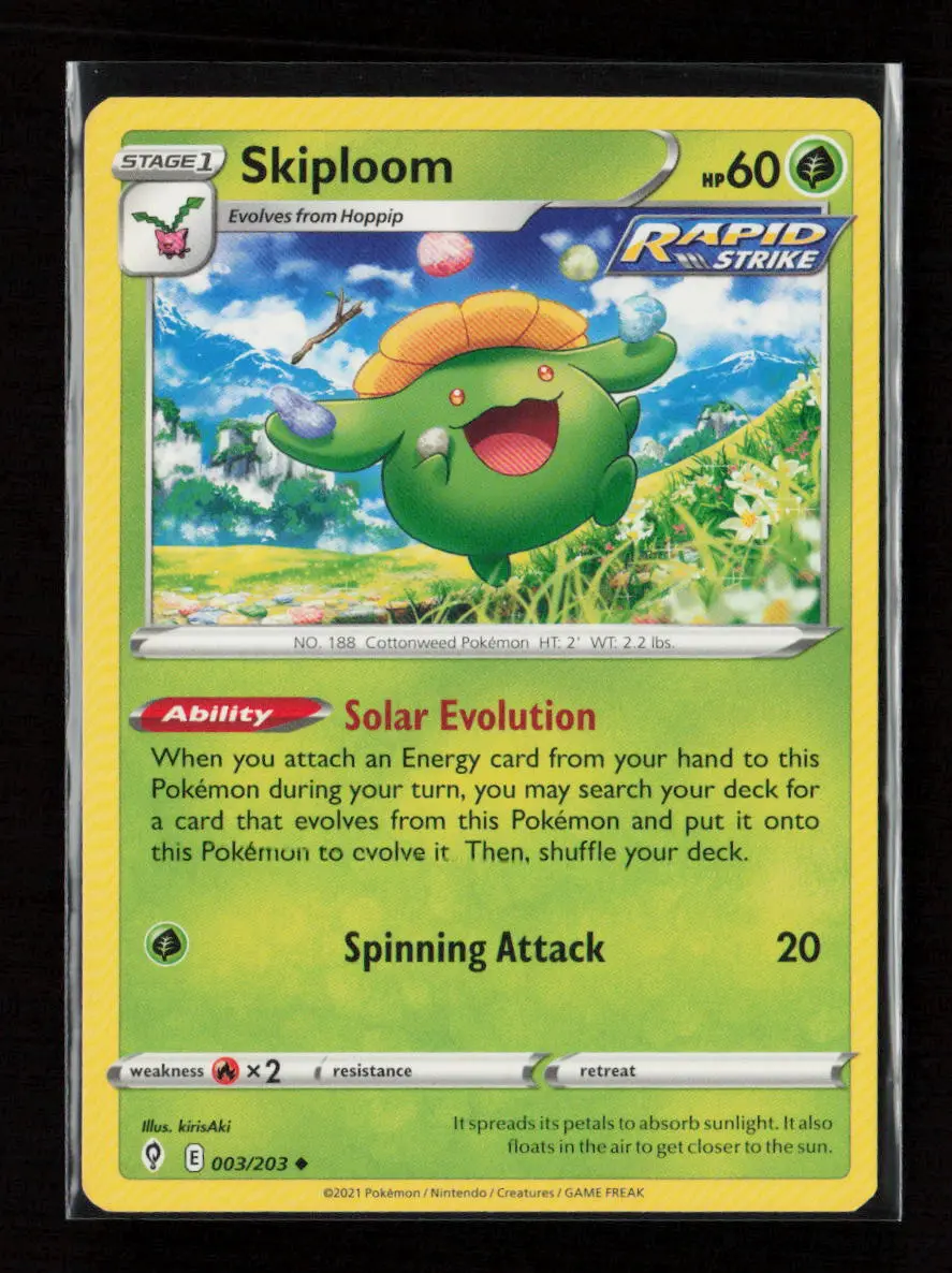 Skiploom Uncommon Swsh07: Evolving Skies 003/203 Lp 1
