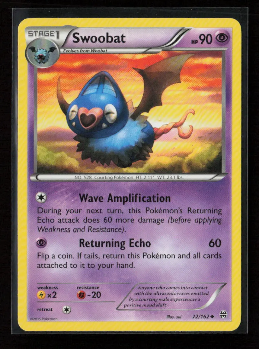 Swoobat Uncommon Xy - Breakthrough 72/162 Lp 1