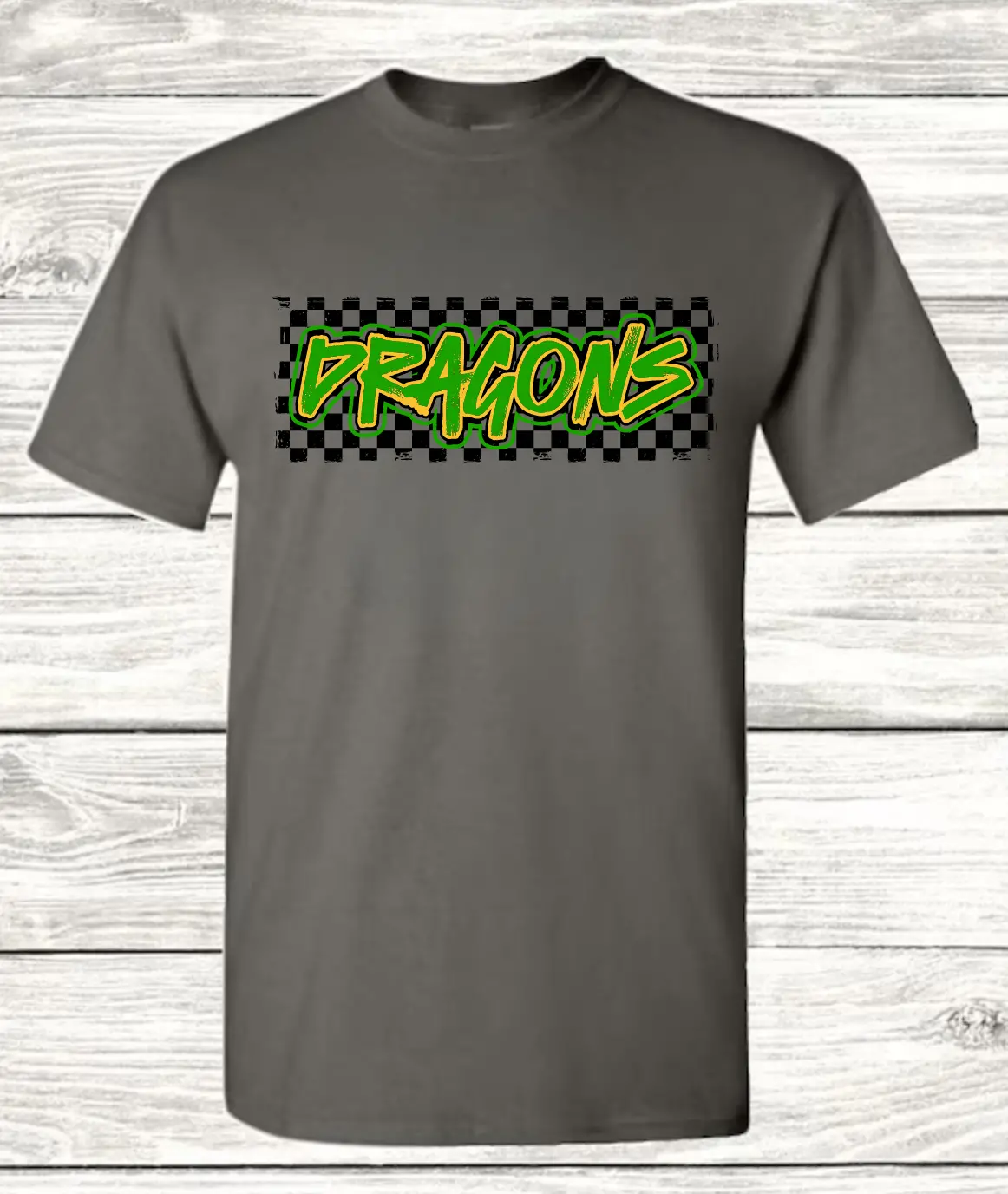 Dragons Neon Checkered 1