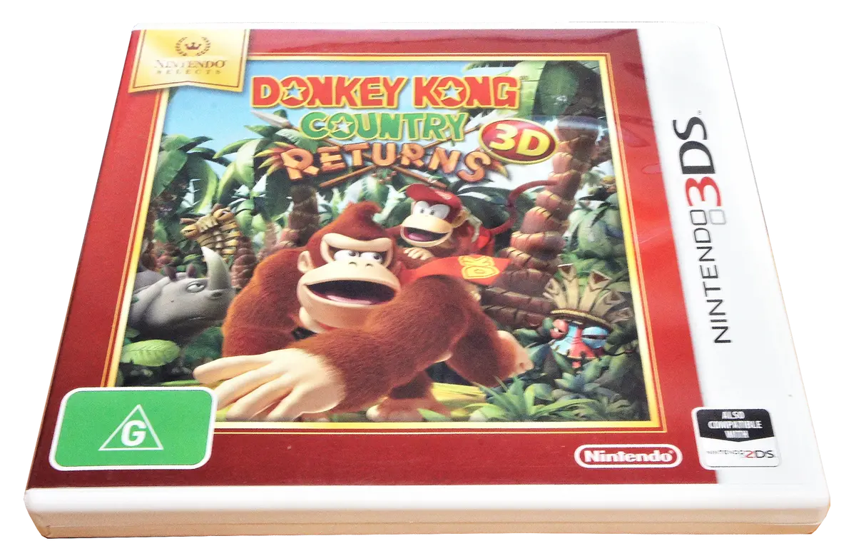 Donkey Kong Country Returns 3D Nintendo 3Ds 2Ds Game  *Complete* (Pre-Owned) 1