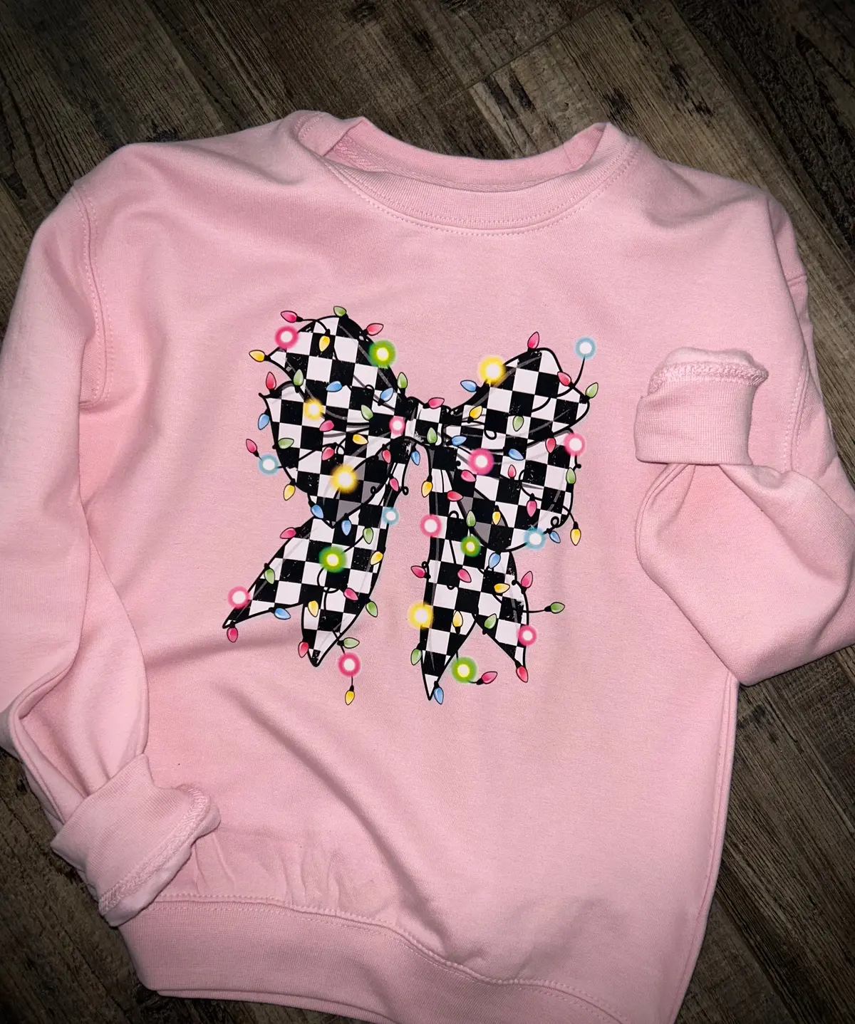 Checkered Christmas Bow 1