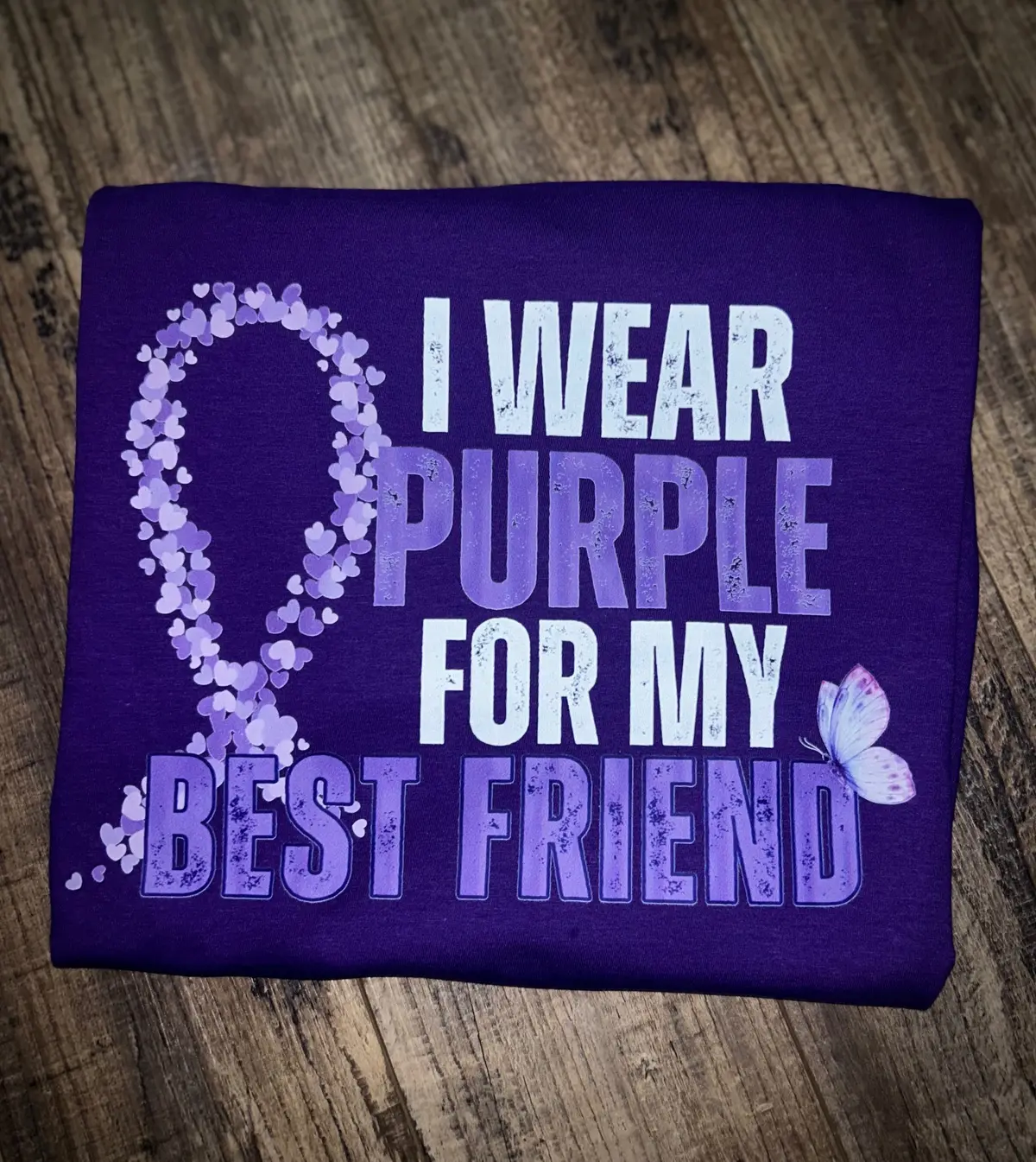 I Wear Purple For My Best Friend 1