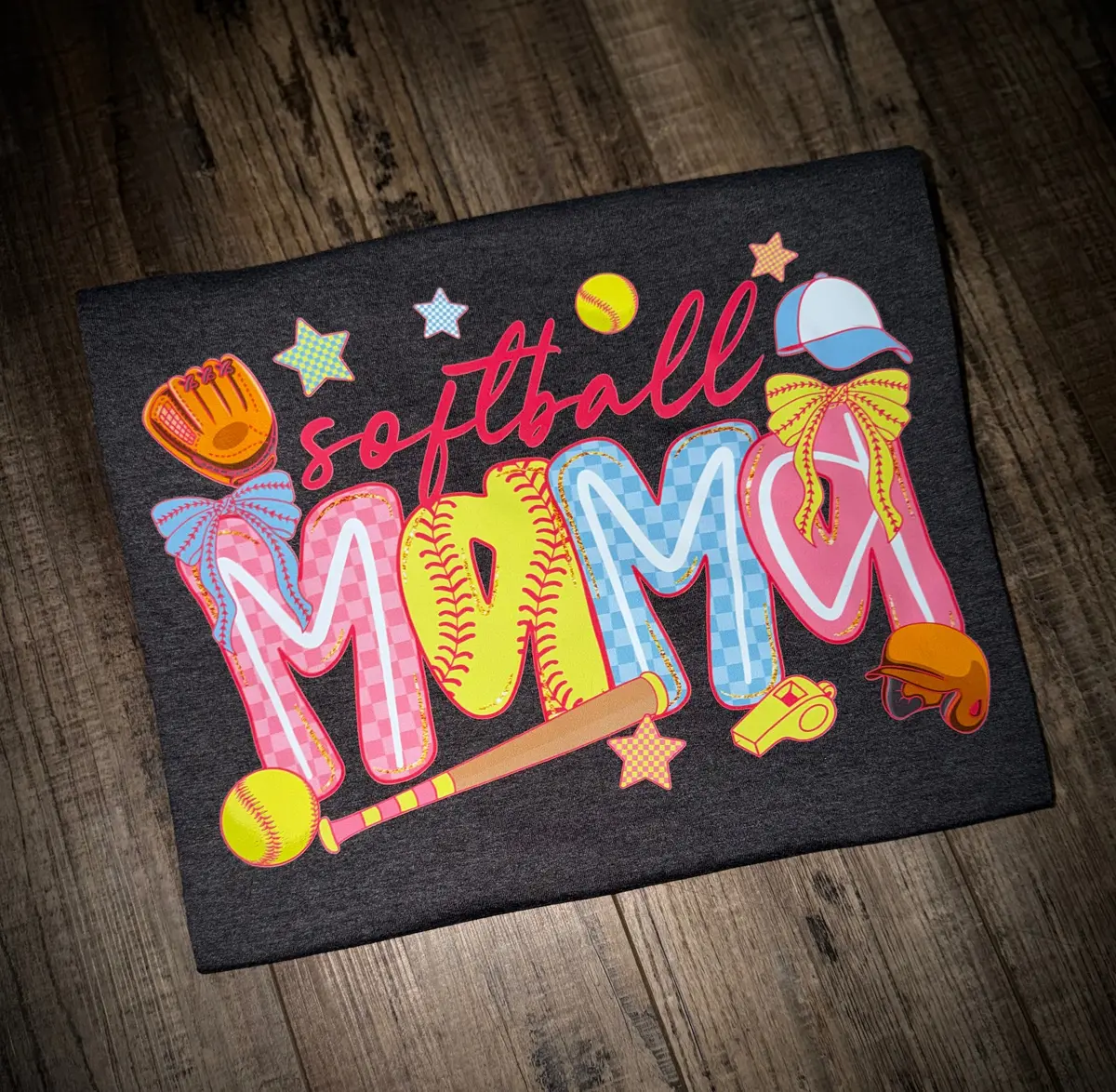 Preppy Softball Mama 1