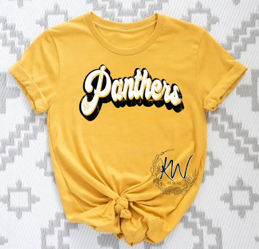 Panthers Distressed Arch 1