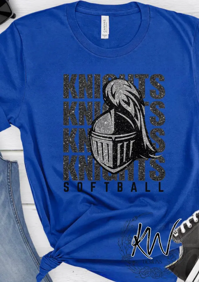 Glitter Knights Softball 1