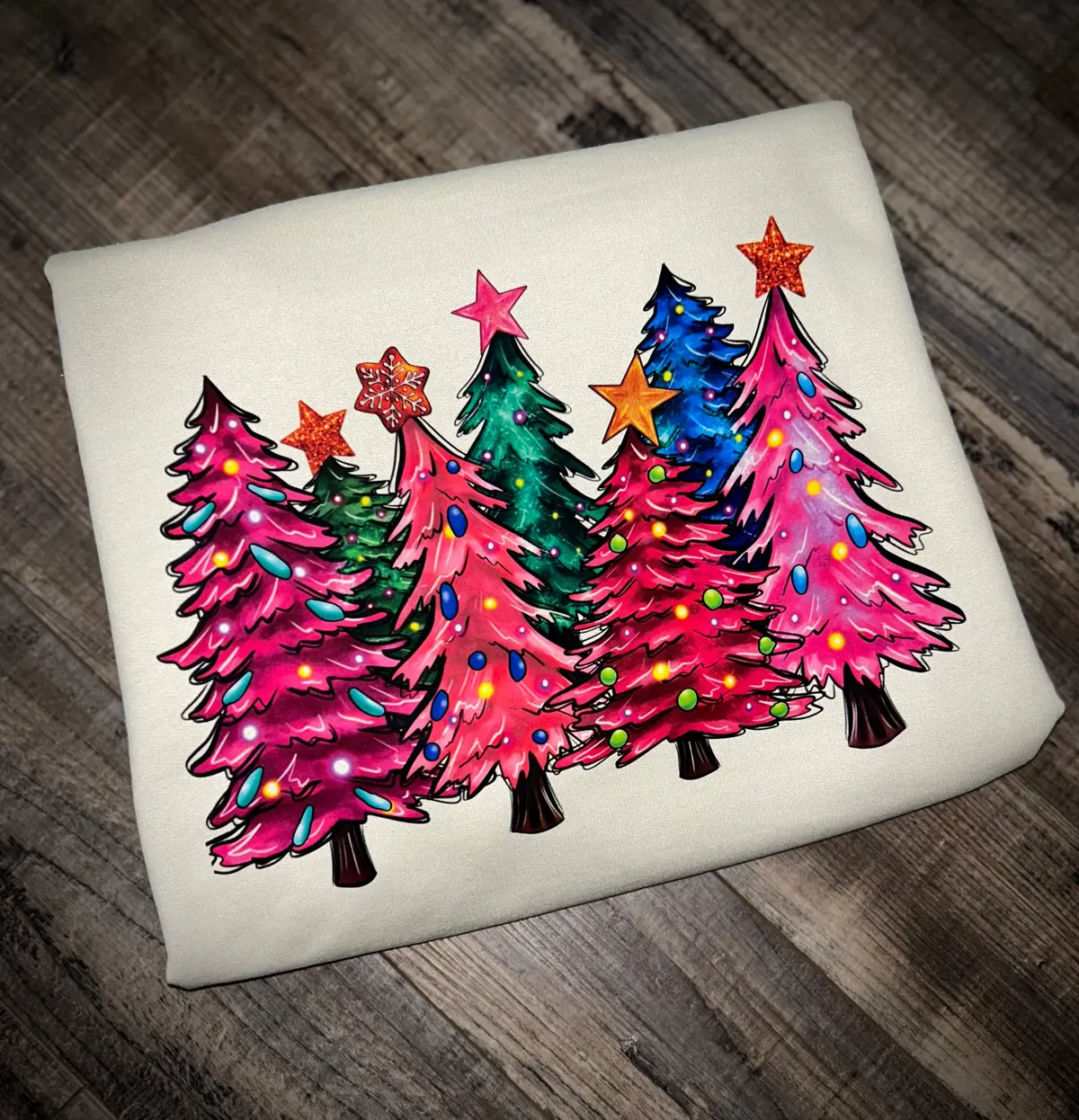 Colorful Christmas Trees 1