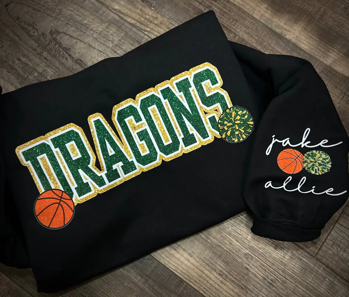 Dragons Basketball/Cheer (With Names On Sleeve) 1