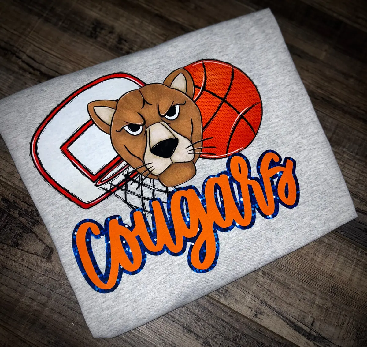 Cougars Basketball Cartoon 1