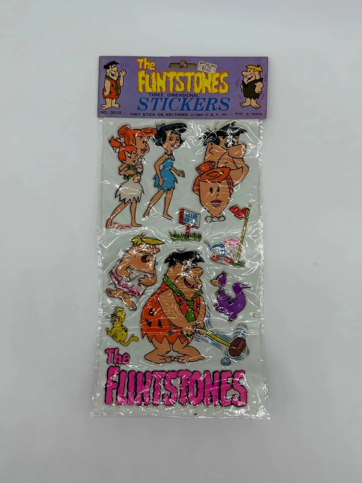 The Flintstones 3D Puffy Stickers - Sealed 1