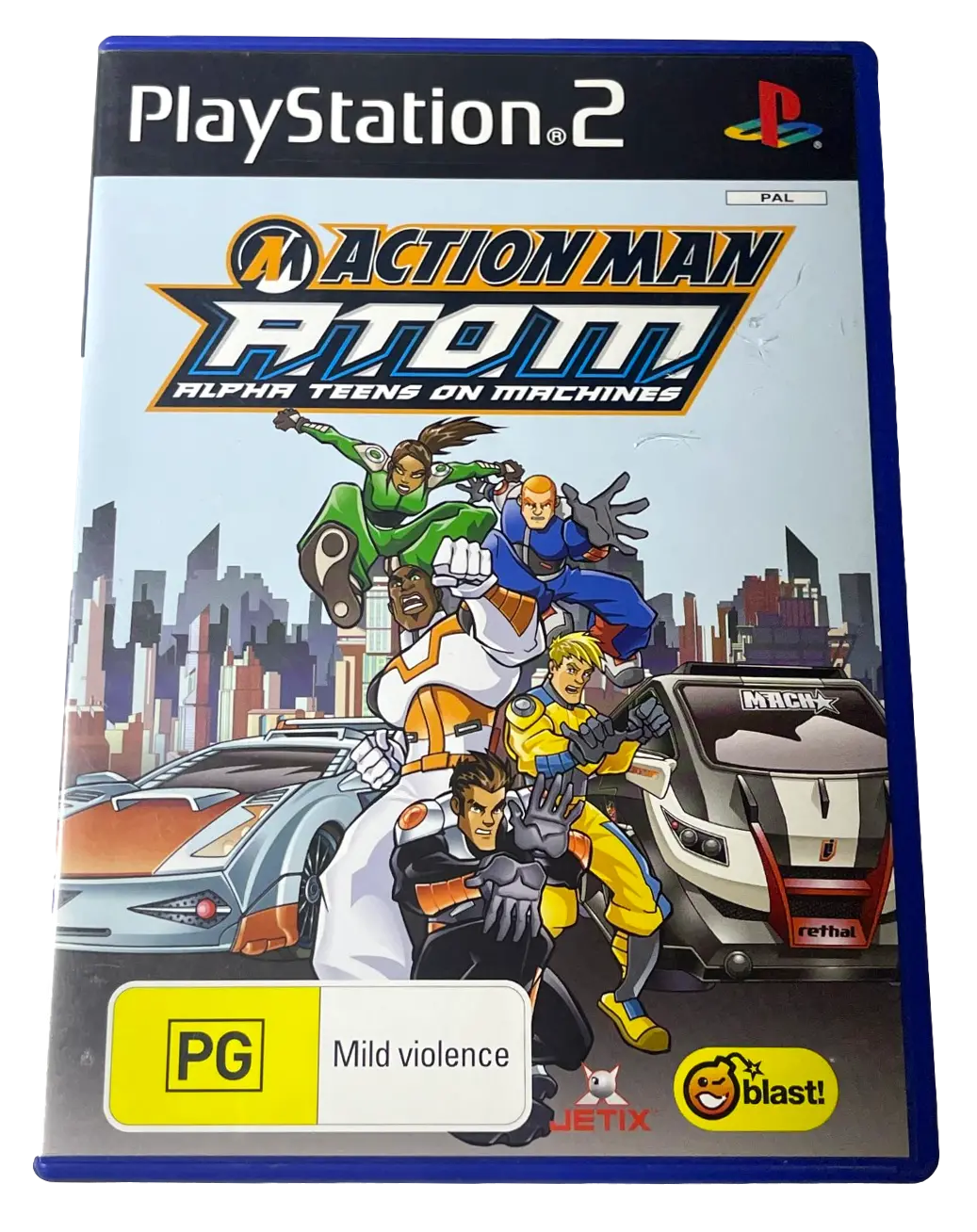 Action Man A.T.O.M Alpha Teens On Machines Ps2 Pal *Complete* (Preowned) 1