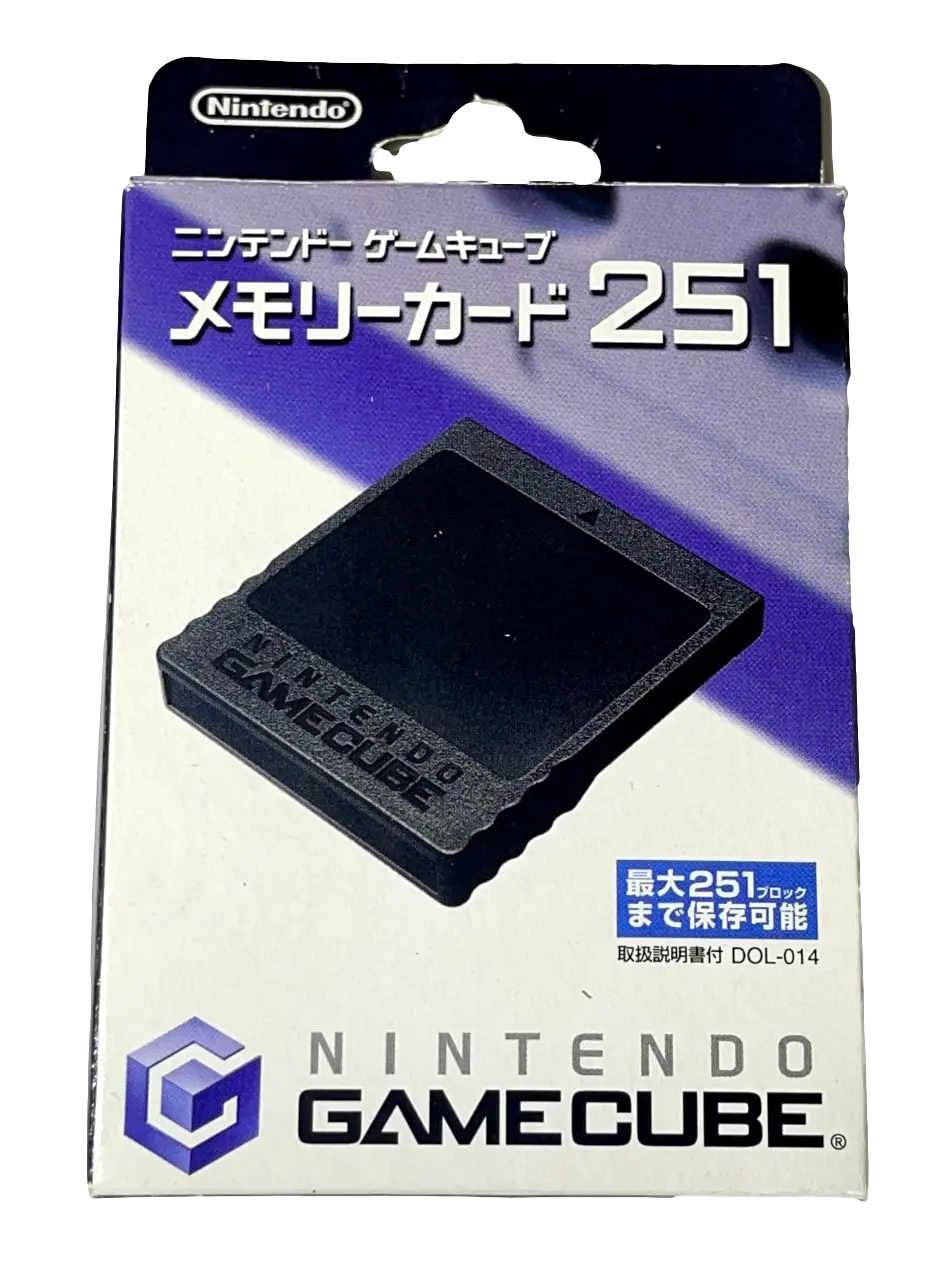 Genuine Memory Card For Nintendo Gamecube 59 Blocks Official Boxed Japan Stock (Preowned) 1