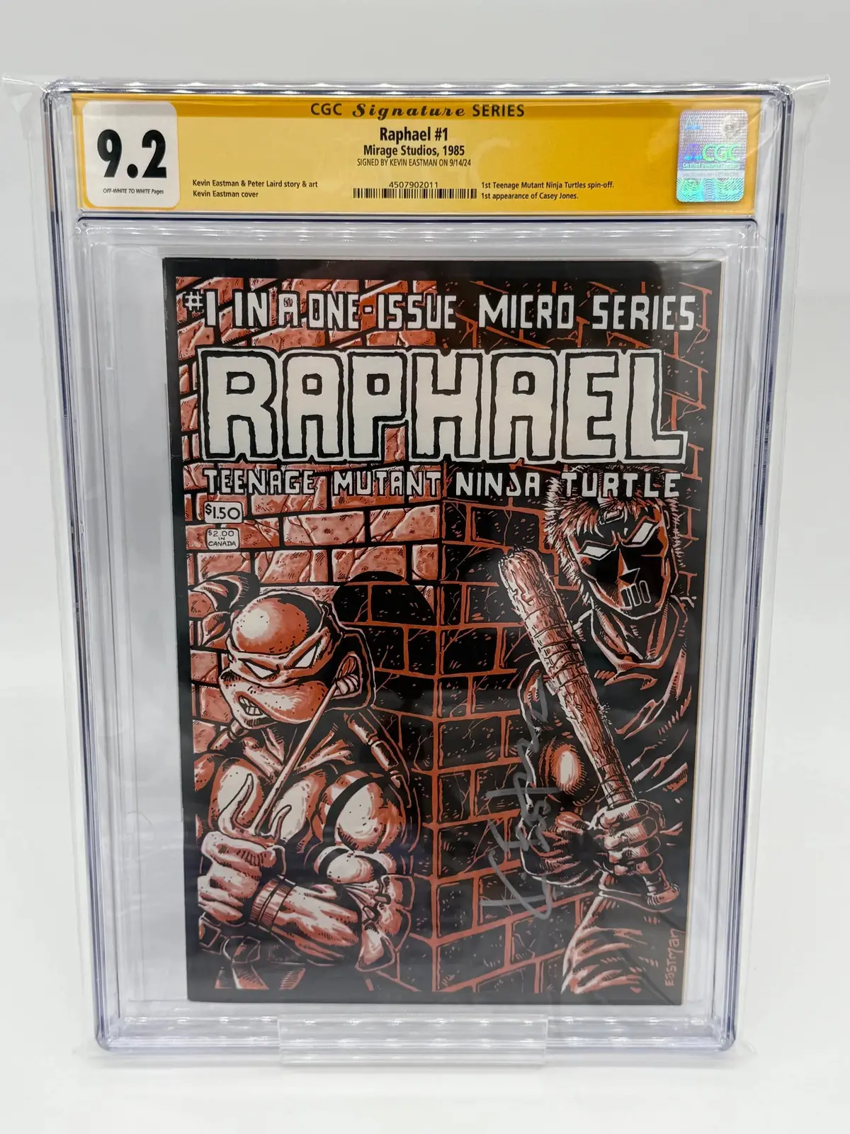 Tmnt Raphael #1 Cgc 9.2 1