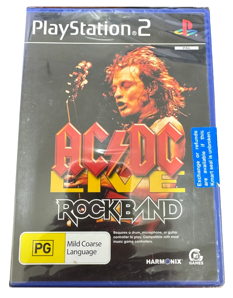 Ac/Dc Rockband Ps2 Pal *Brand New Sealed* 1