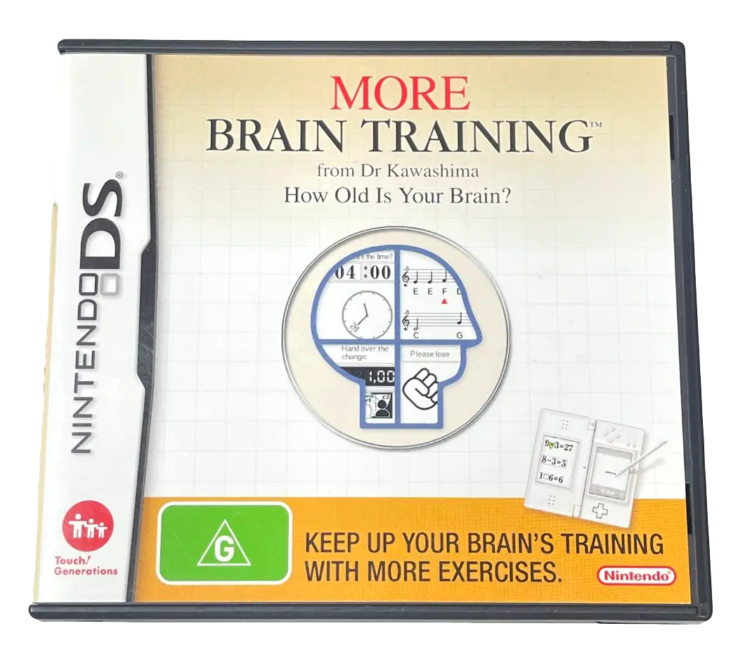 More Brain Training Nintendo Ds 2Ds 3Ds Game *No Manual* (Pre-Owned) 1