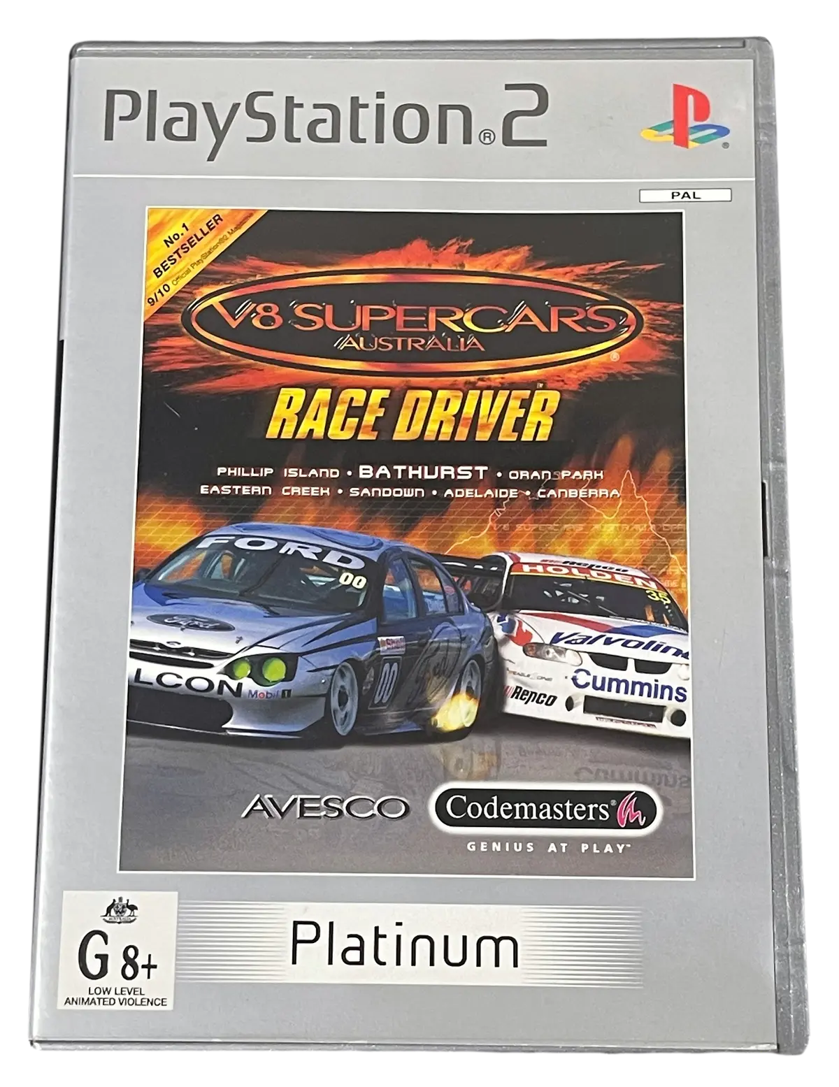 V8 Supercars Australia Race Driver Ps2 (Platinum) Pal *Complete* (Preowned) 1