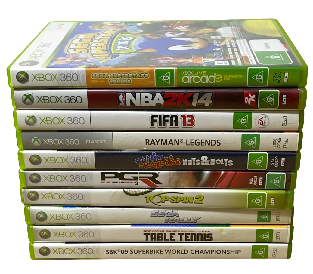 Xbox360 10 Title Mega Pack Xbox 360 Bulk Buy Kids Bundle 8 (Preowned) 1