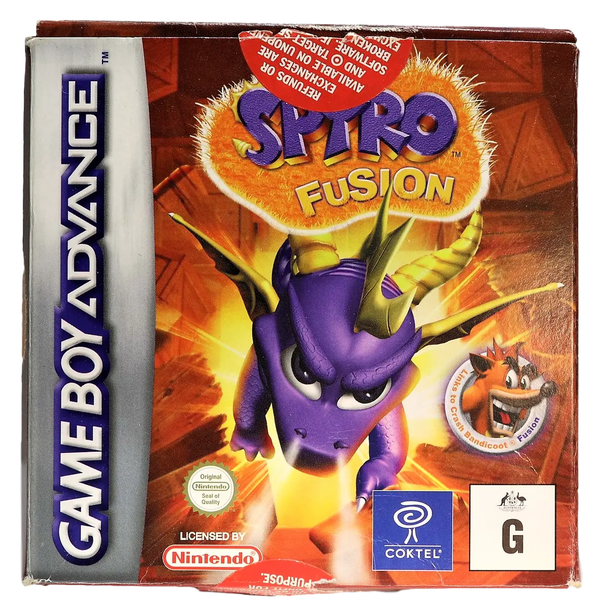 Spyro Fusion Boxed For Gameboy Advance - Complete (Pre-Owned) 1