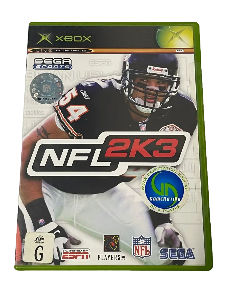 Nfl 2K3 Xbox Original Pal *Brand New Sealed* 1