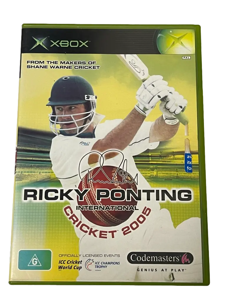 Ricky Ponting International Cricket 2005 Xbox Pal *No Manual* 1