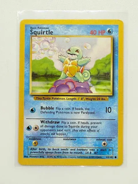 Squirtle - Base Set #63 1