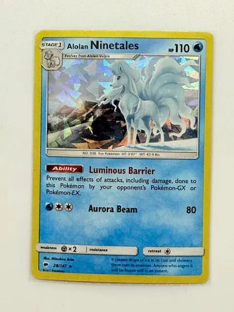 Alolan Ninetales - Cracked Ice #28 1