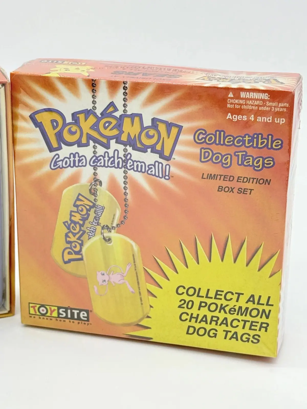 1999 Sears Exclusive - Pokemon Gold Dog Tags - Sealed 1