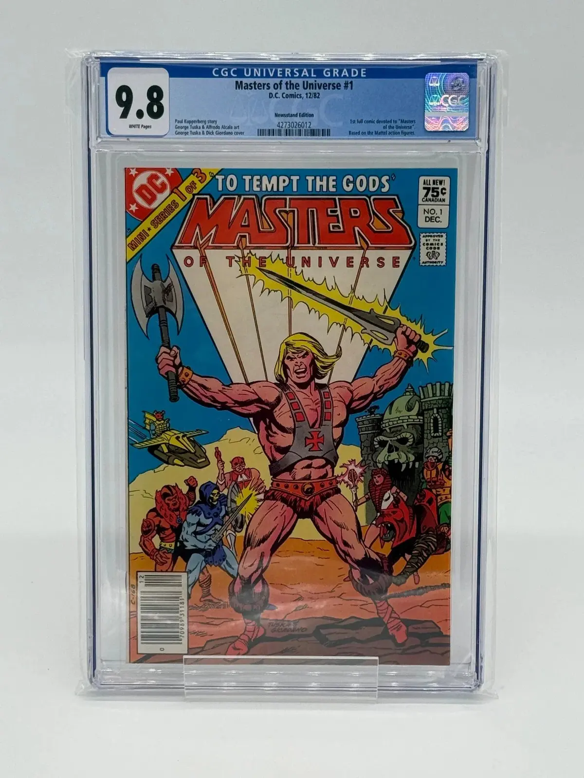 Rare Masters Of The Universe #1 - Cgc 9.8 - Canadian Price Variant 1