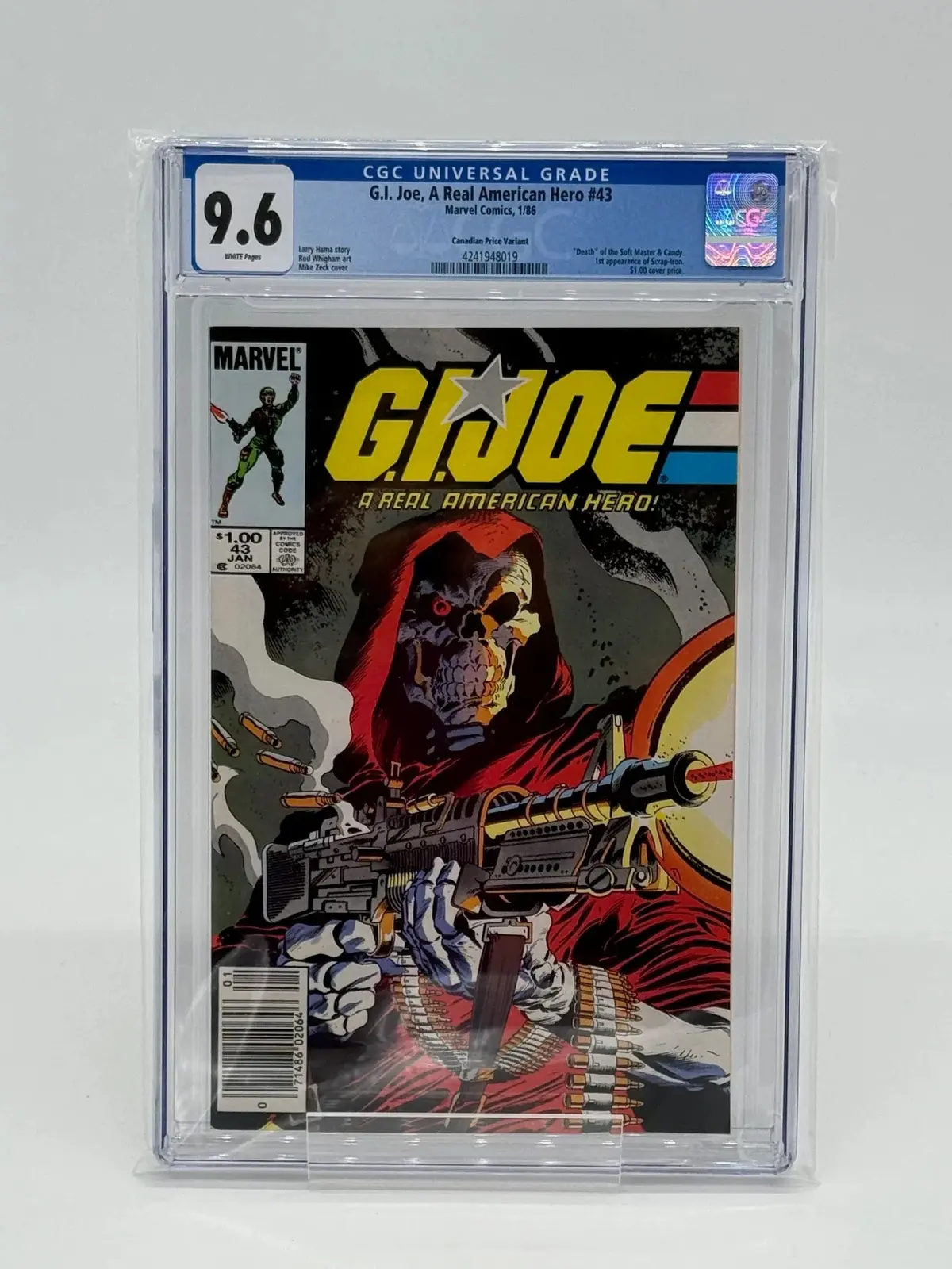 Gi Joe #43 - Cgc 9.6 - Canadian Price Variant 1