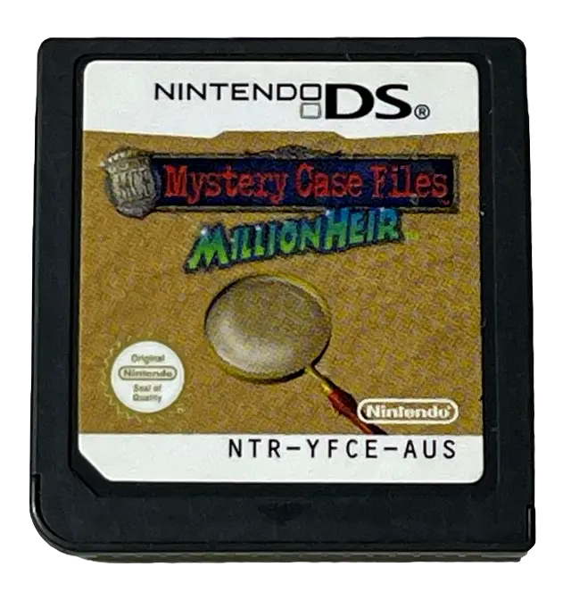 Mystery Case Files Millionheir  Nintendo Ds 2Ds 3Ds Game *Cartridge Only* (Pre-Owned) 1