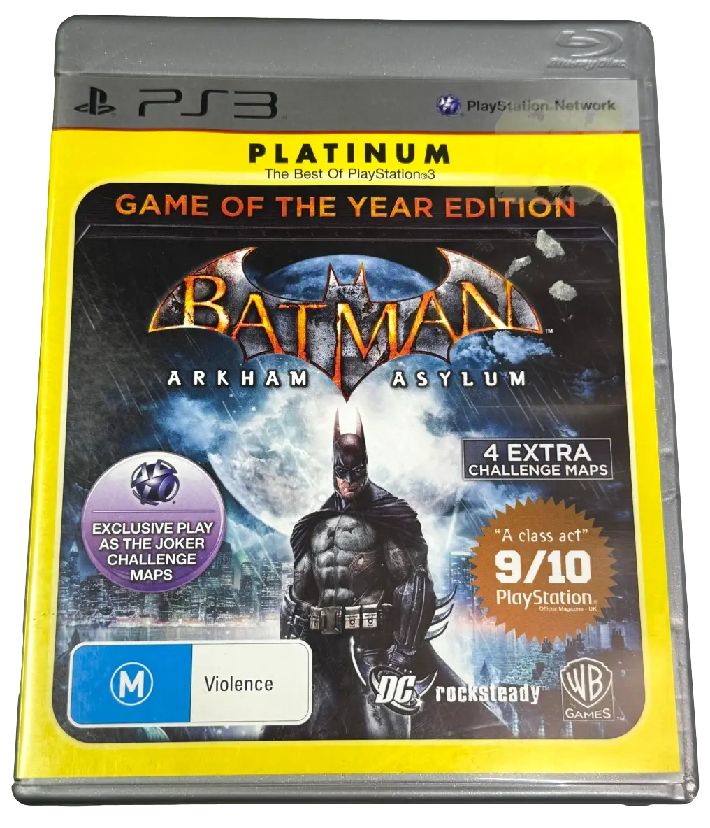 Batman: Arkham Asylum Goty Edition Sony Ps3 (Pre-Owned) 1