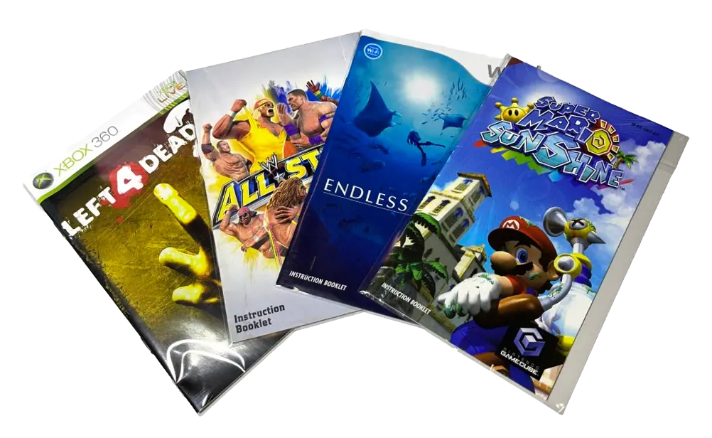 Resealable Protective Plastic Sleeves For Gaming Manuals Ps2 Xbox Gamecube Wii 1
