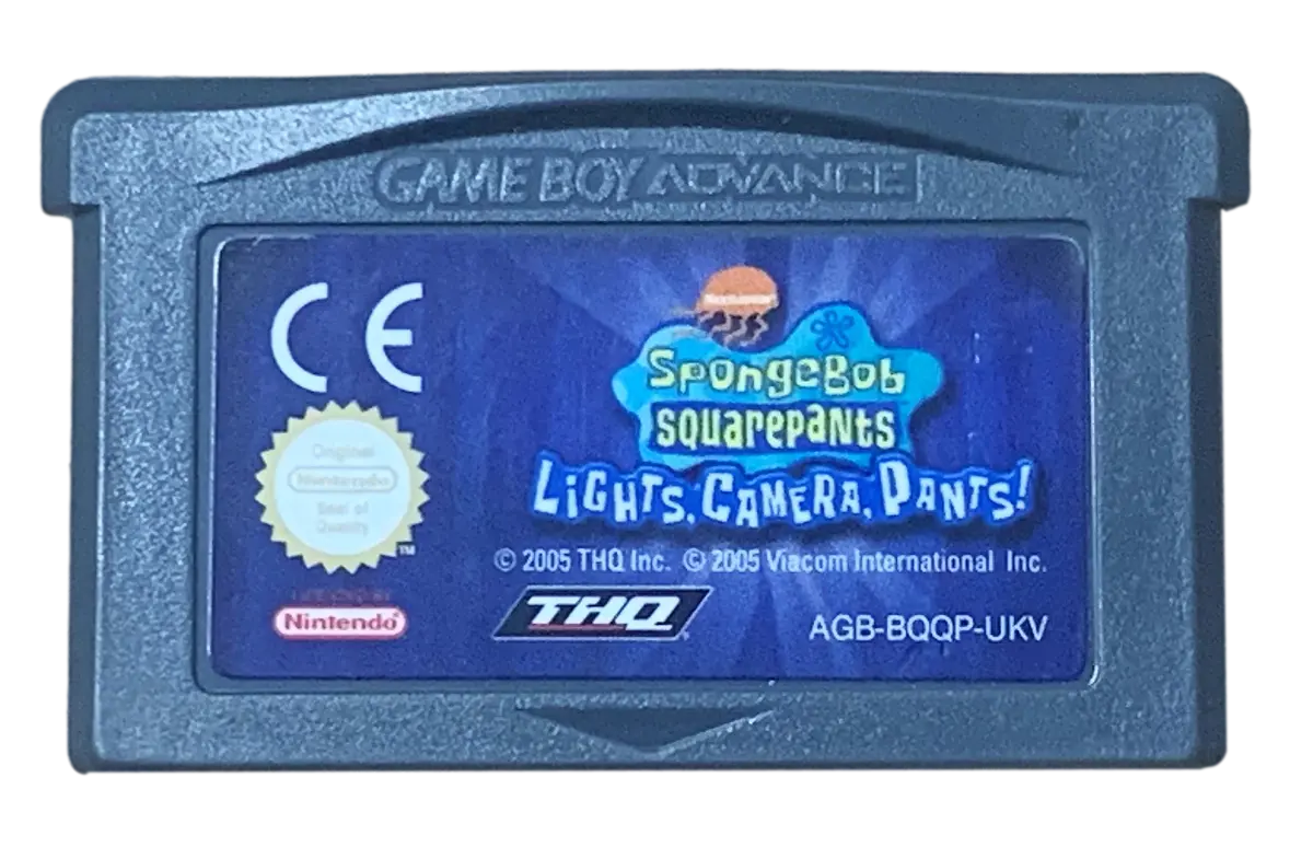 Spongebob Sqarepants Lights Camera Pants Nintendo Gba (Cartridge Only) (Pre-Owned) 1