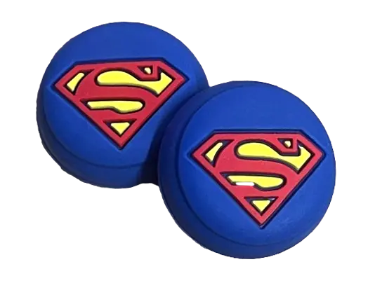 Thumb Grips X 2 For Ps4 Ps5 Xboxone Xbox Series X Toggle Cover Cap Blue Superman 1