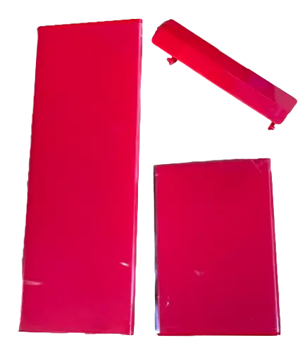 Red 3Pcs Door Slot Cover Lids Flap Replacement Parts For Wii Console 1